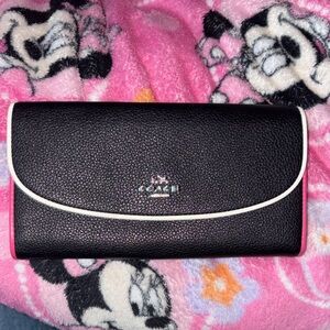 Coach Black,Pink and White Women's Wallet